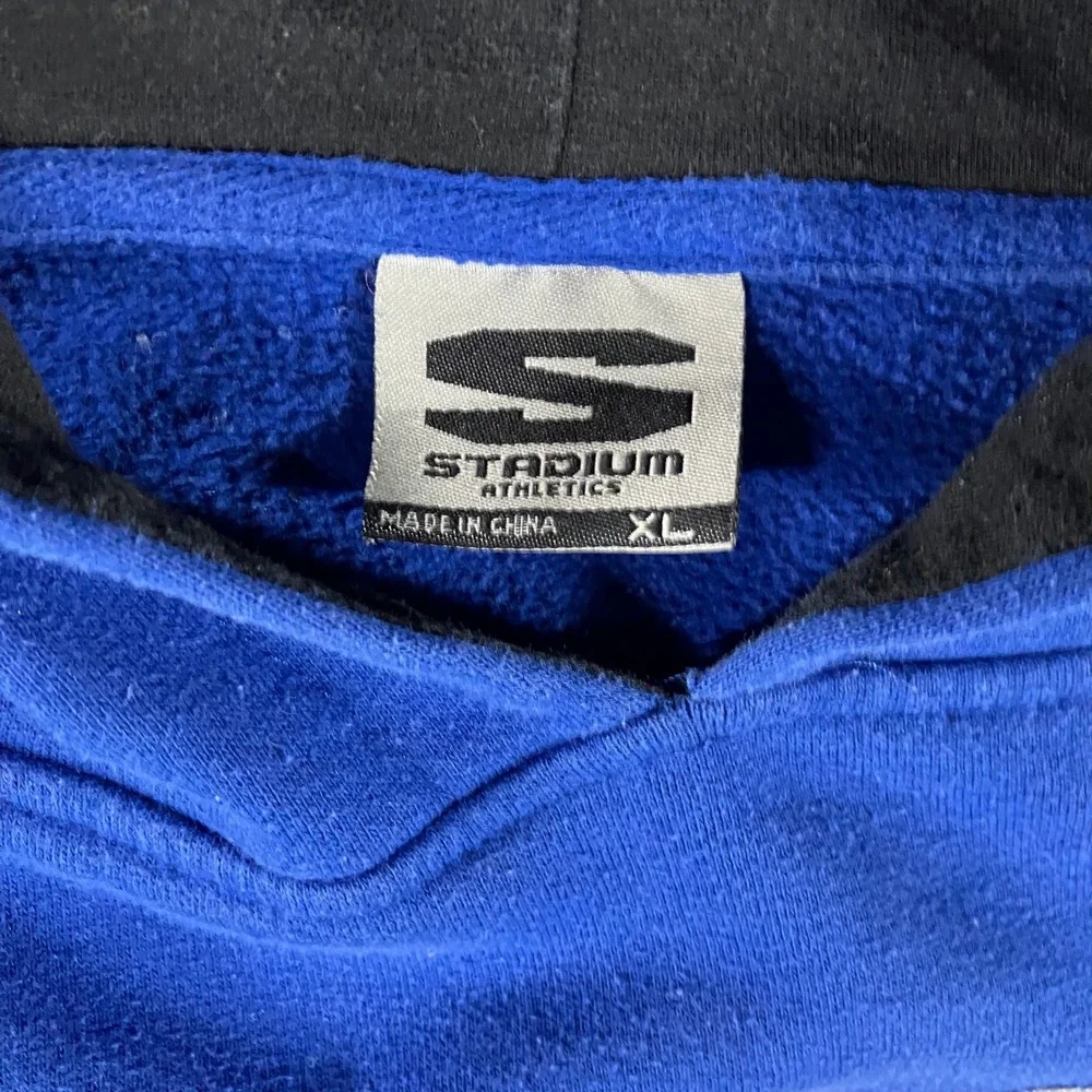 Stadium Athletics Duke‎ Hoodie Men XL Blue Graphic Logo Gorpcore Collegiate y2k